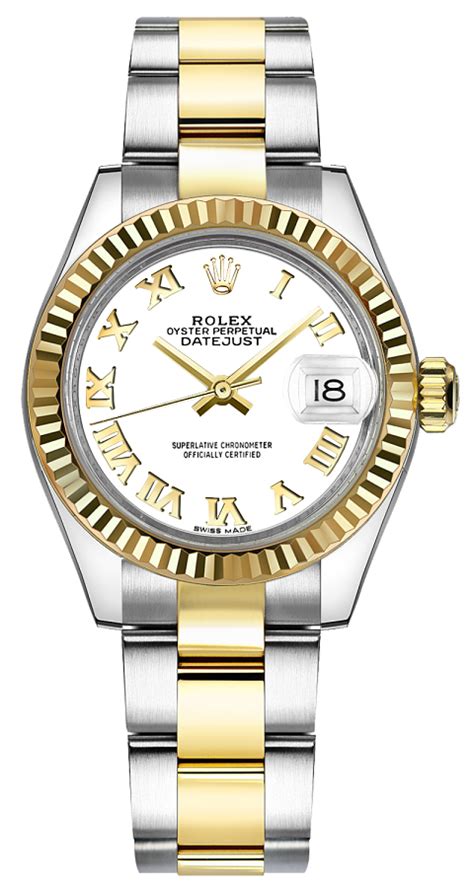 rolex datejust 28 two tone